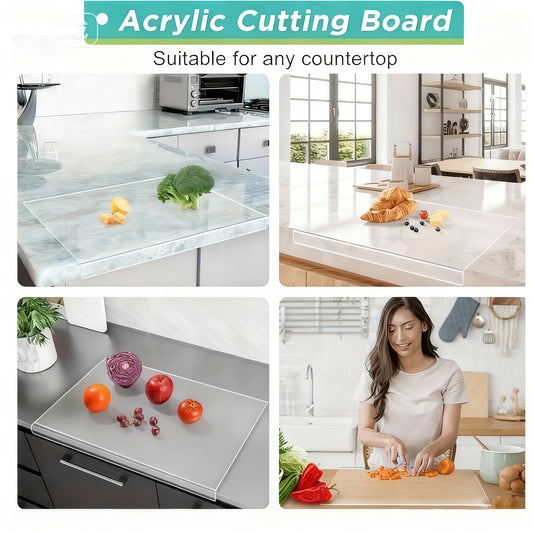 Cutting Board, Kitchen Cutting Board, Countertop Protector with Kitchen Counter Lip, Meal Cutting Board for Gifts for Mom And Dad
