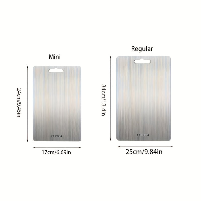 Kitchen Titanium Metal Chopping Board, 2026 New Upgraded, Large/small Size Chopping Board, Double-sided Durable Metal Chopping Board, Suitable for Fruits, Vegetables And Meat, Must-have Kitchen Tool for Restaurants