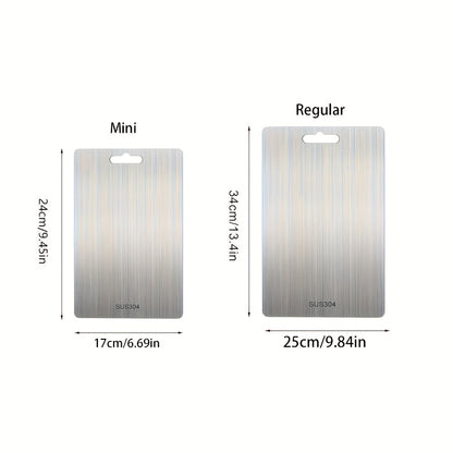 Kitchen Titanium Metal Chopping Board, 2026 New Upgraded, Large/small Size Chopping Board, Double-sided Durable Metal Chopping Board, Suitable for Fruits, Vegetables And Meat, Must-have Kitchen Tool for Restaurants