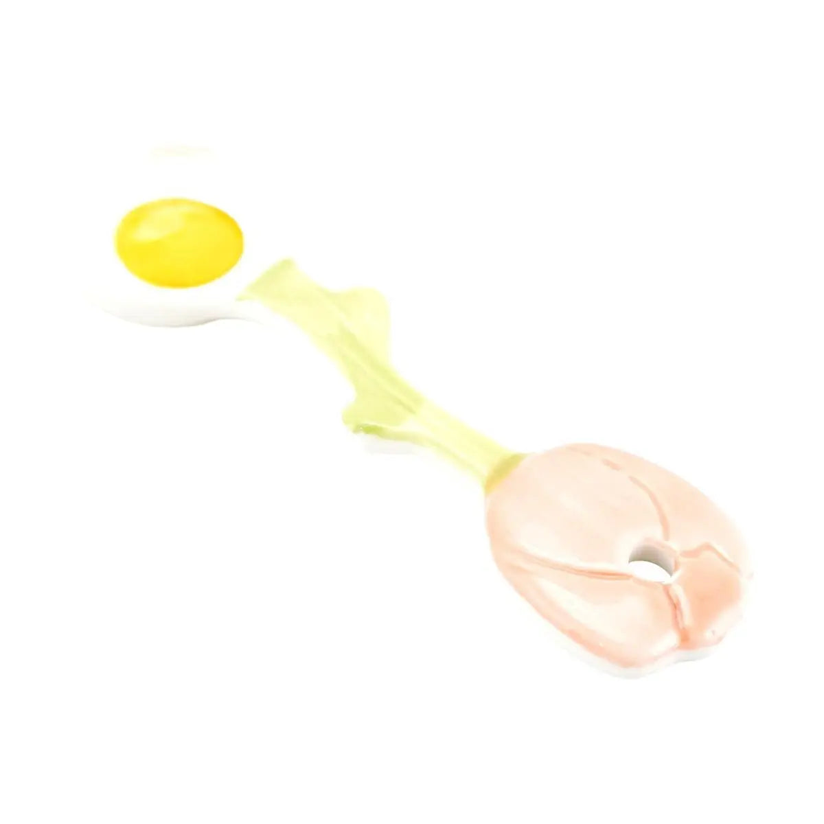 KawashimaYA Ceramic Soup Spoons - Small Cute Dessert Spoons for Kitchen & Dining, Set of 4