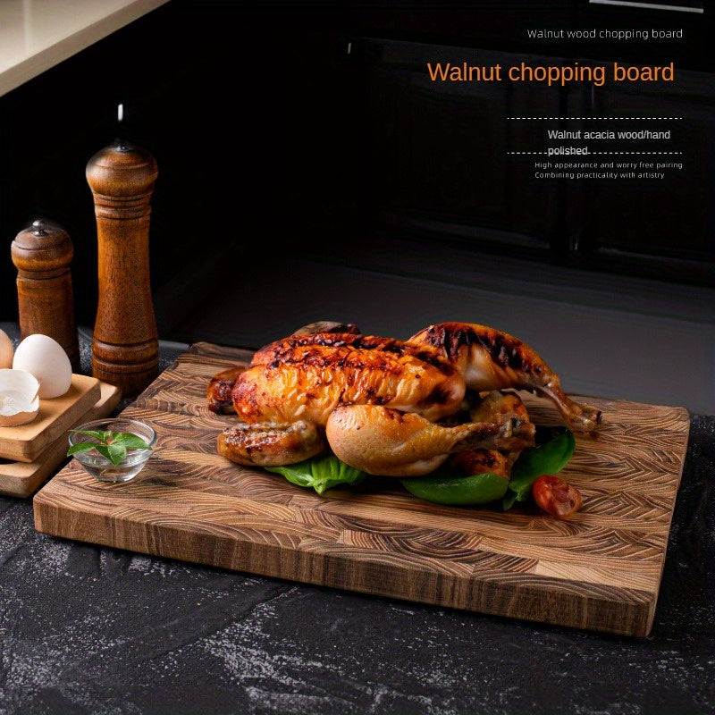 Premium Teak Wood Cutting Board - 0.98" Thick, Stand-Up Design for Easy Storage, Perfect for Fruits & Steaks, Food-Safe Kitchen Essential