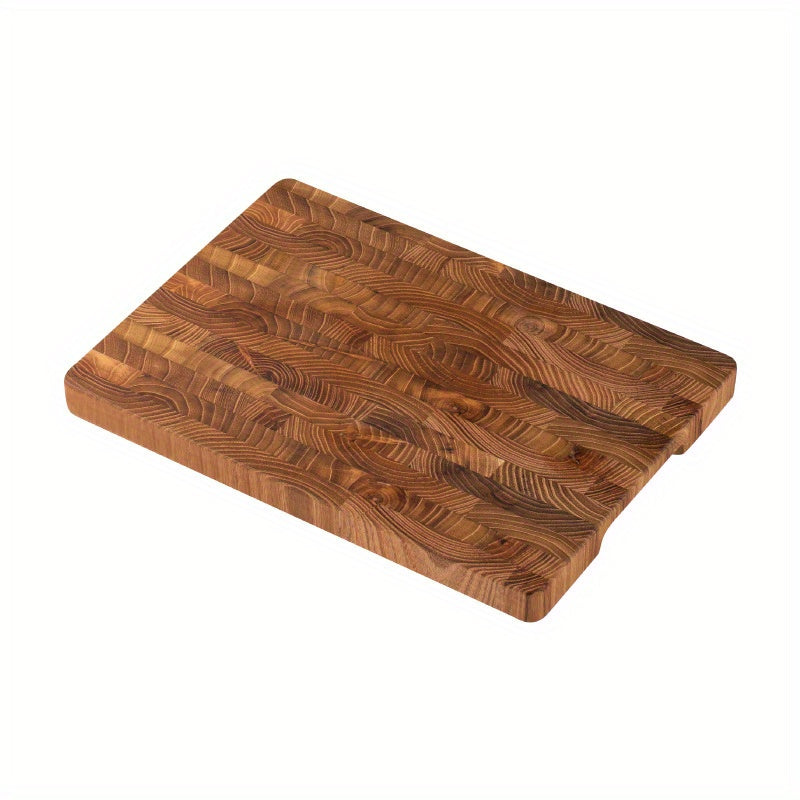 Premium Teak Wood Cutting Board - 0.98" Thick, Stand-Up Design for Easy Storage, Perfect for Fruits & Steaks, Food-Safe Kitchen Essential