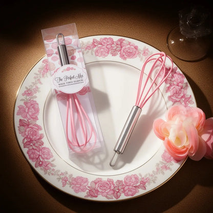 Kate Aspen 13059PK Pink Kitchen Whisk, Metal Handle, Whisk Shape for Cooking Use, Classic