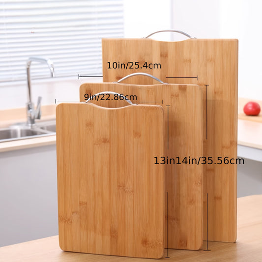 The Natural Bamboo Cutting Board Is An Indispensable Item In The Home Kitchen. It Is Moisture-proof, Mold-proof, Durable And Easy to Clean. It Is A Great Helper In The Kitchen for Cooking.