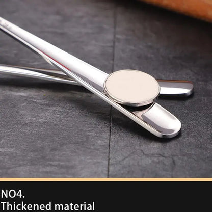 Stainless Steel Soup Spoon Set, 4 Counts Durable Long Handle Soup Spoon, Modern Kitchen Utensils Cooking Utensils for Home Kitchen Use Restaurant Dining Room Picnic Kitchenware Stainless Steel Kitchen Spoons