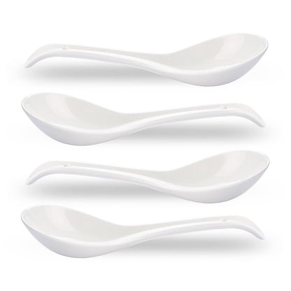 6.6 Inch Asian Soup Spoons, Ceramic Large Japanese Soup Spoons