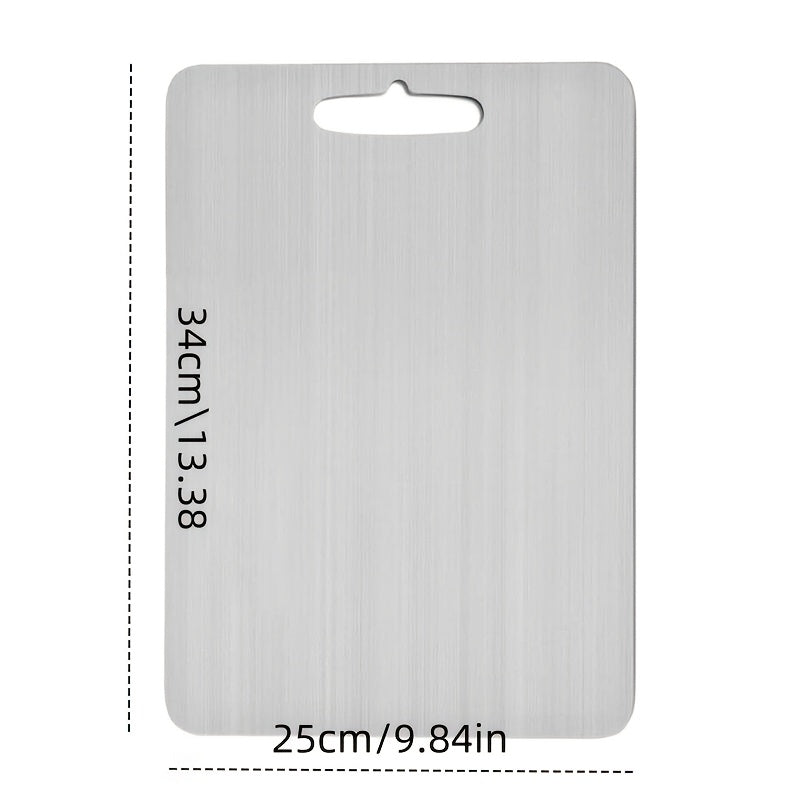 Kitchen Titanium Metal Chopping Board, 2026 New Upgraded, Large/small Size Chopping Board, Double-sided Durable Metal Chopping Board, Suitable for Fruits, Vegetables And Meat, Must-have Kitchen Tool for Restaurants