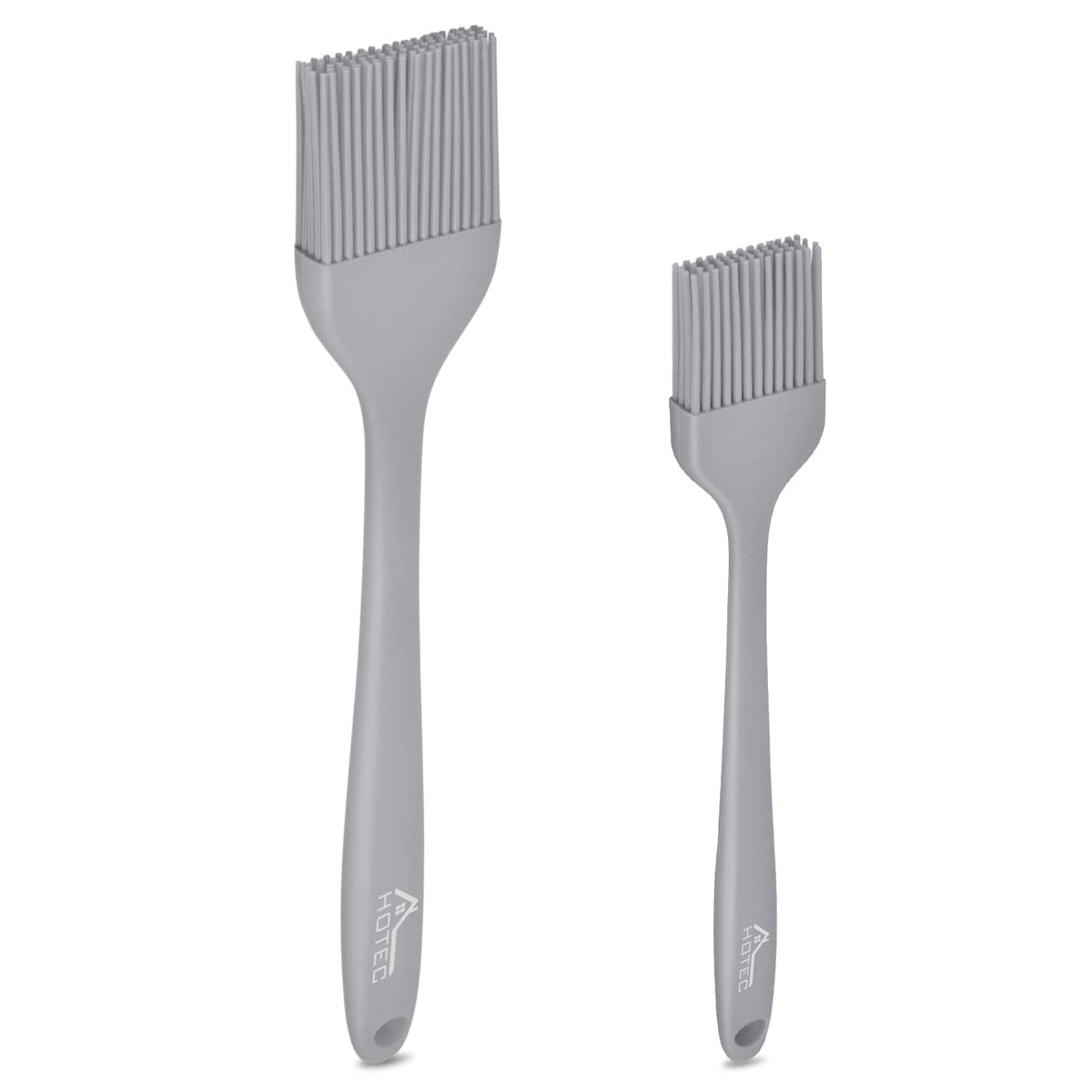 HOTEC 600℉ Heat Resistant Silicone Basting &Pastry Brushes, Black 2