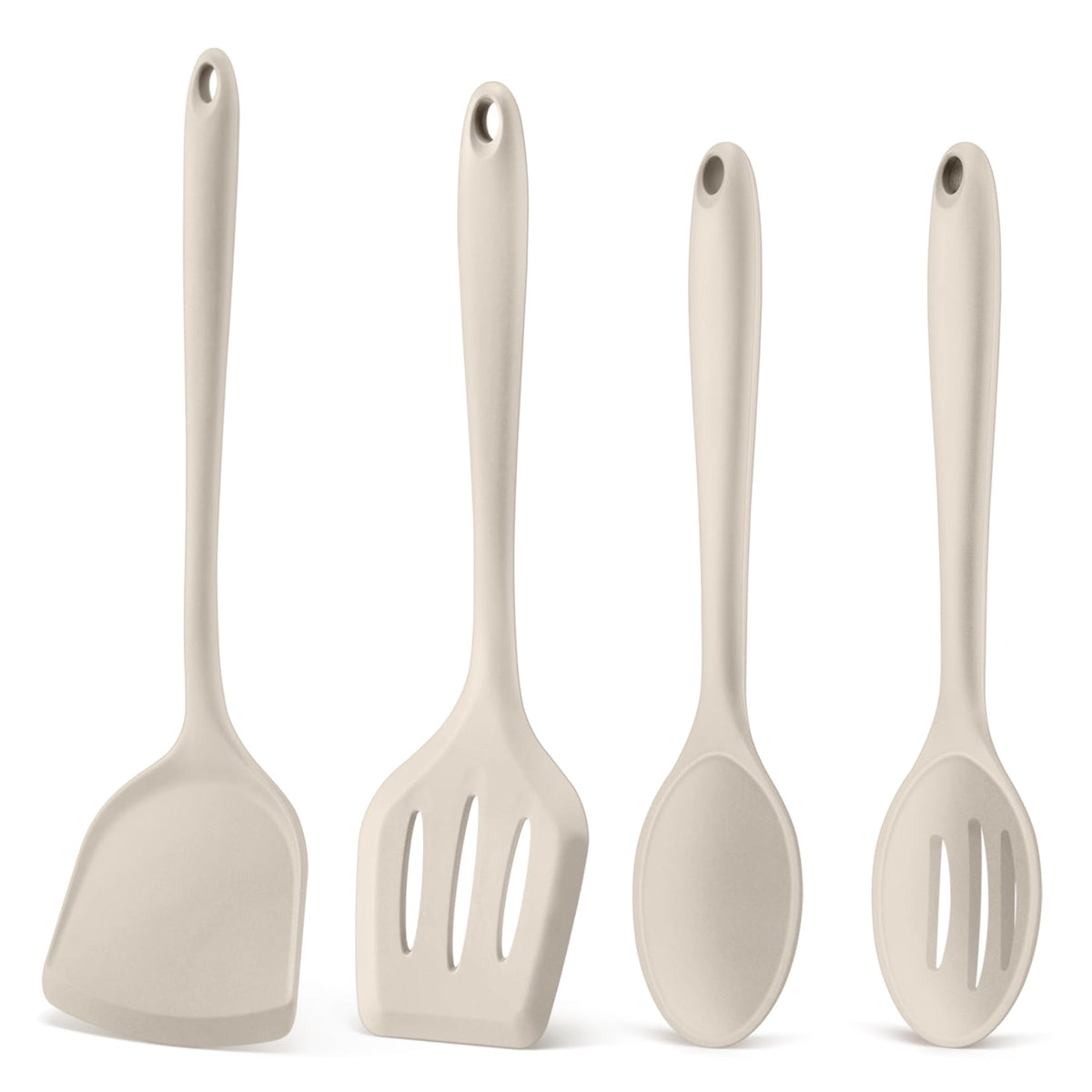 P&P CHEF Blue Kitchen Utensil Set, 4 Pieces Silicone Cooking Utensils