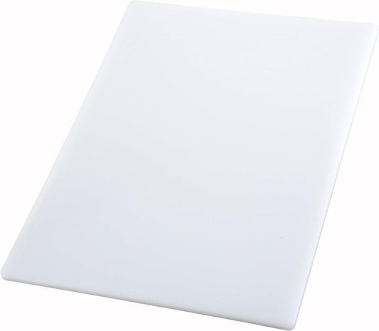 Winco Cutting Board, 18 by 24 by 1/2-Inch, White, 18" x 24"