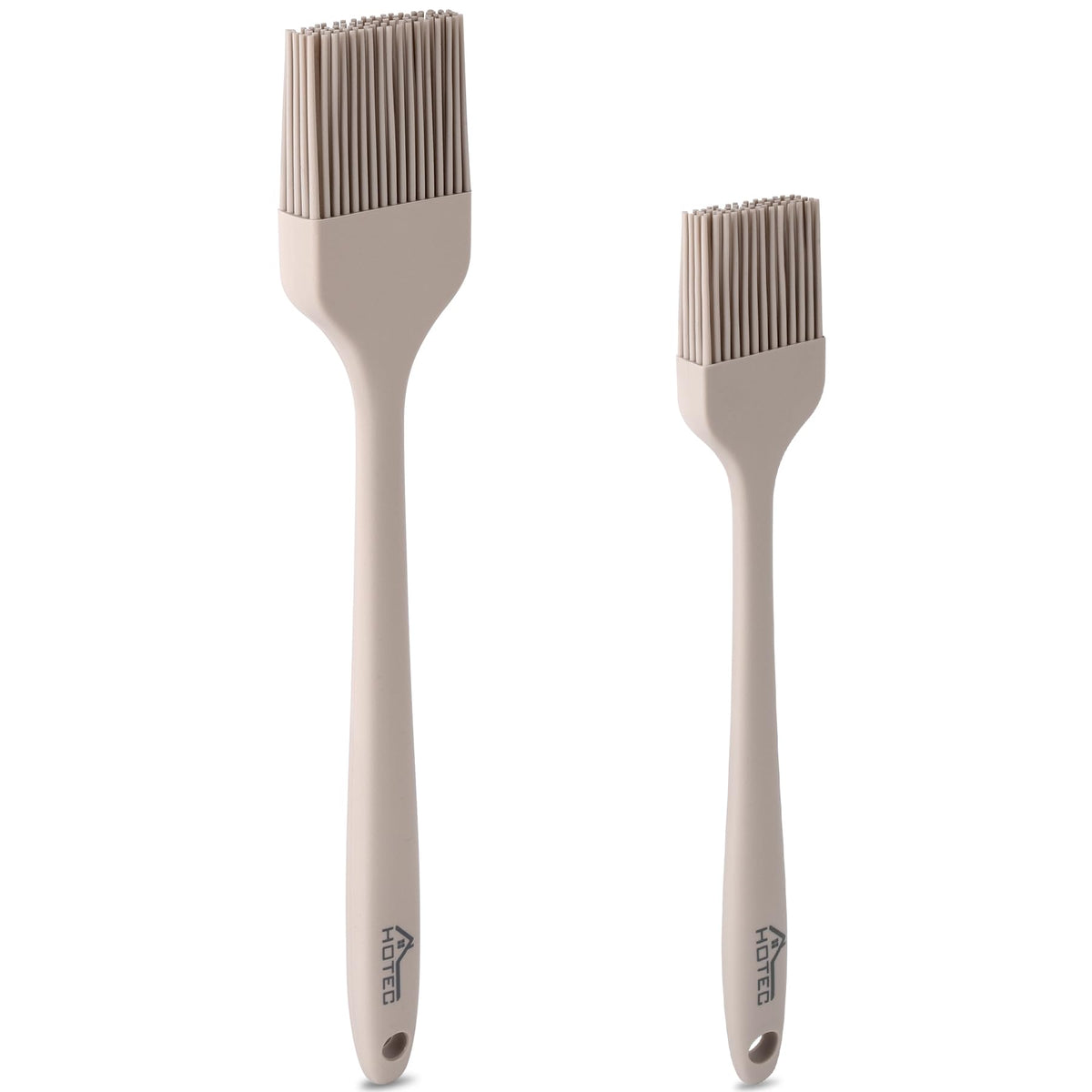 HOTEC 600℉ Heat Resistant Silicone Basting &Pastry Brushes, Black 2