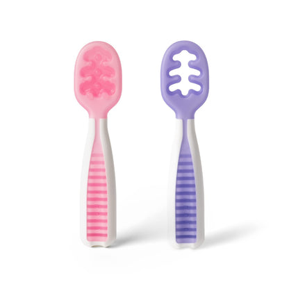 NumNum Baby Spoons Self Feeding 6 Months, 6-Pack Rainbow