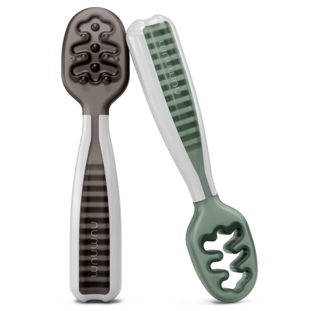 NumNum Baby Spoons Self Feeding 6 Months, 6-Pack Rainbow