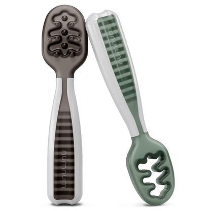 NumNum Baby Spoons Self Feeding 6 Months, 6-Pack Rainbow