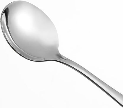 Eslite Large Soup Spoons/Stainless Steel Bouillion Spoons,12-Piece,7.7 Inches
