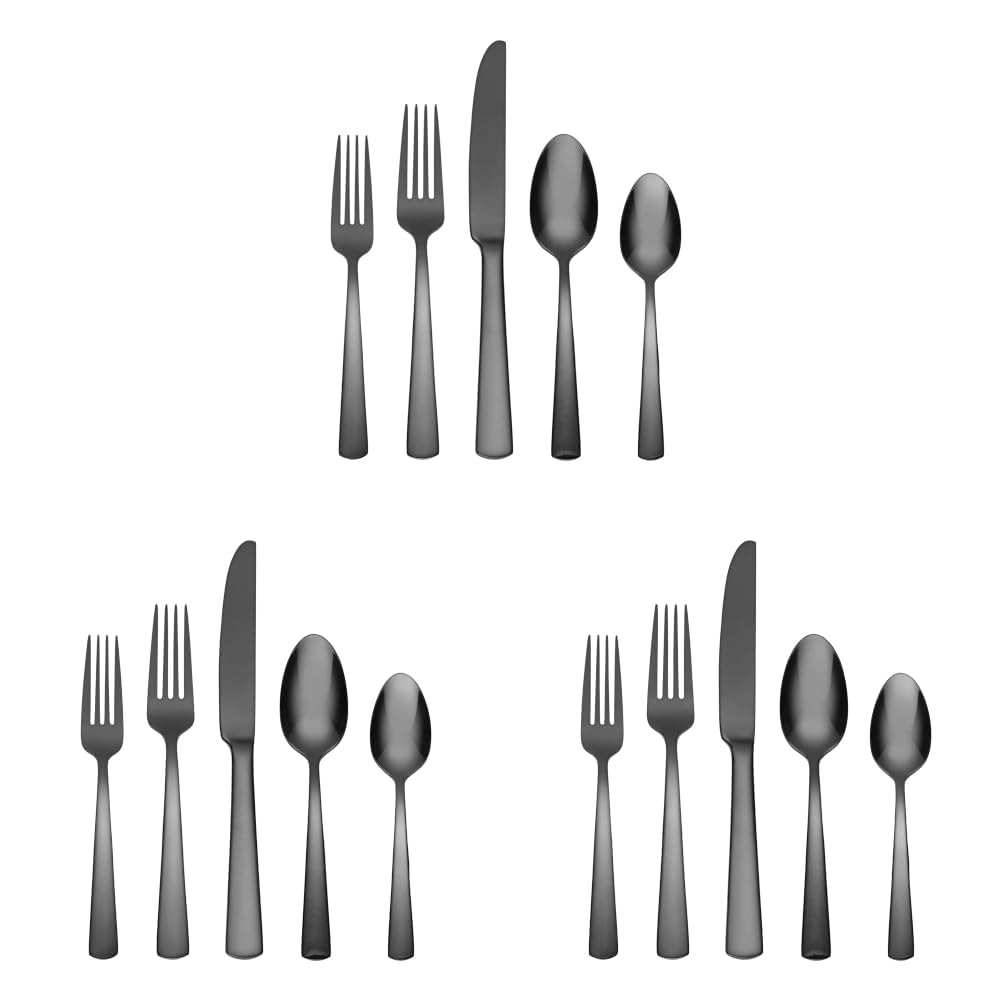 Oneida Aptitude Soup Spoons Silverware Set for 6, Flatware