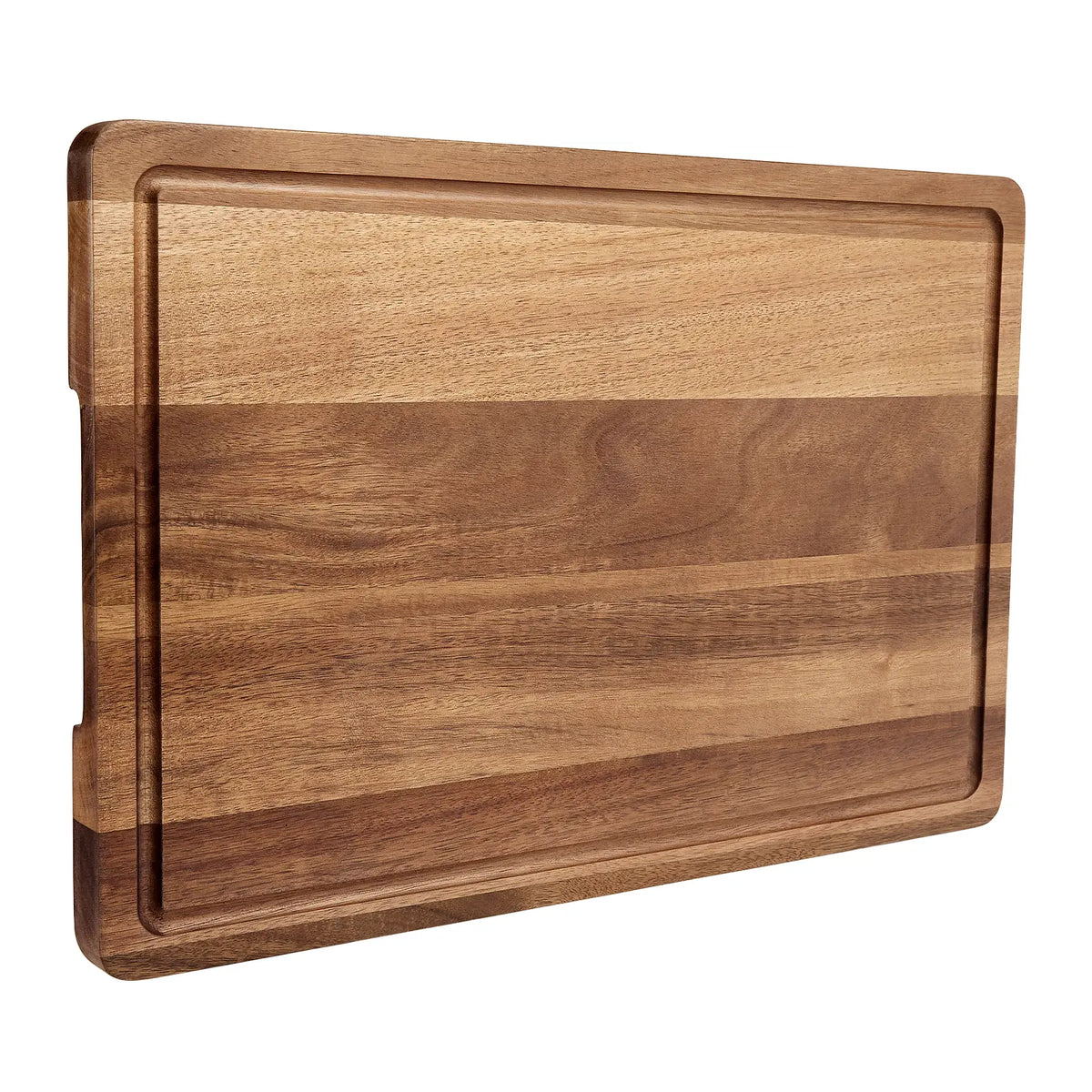 24"x18" Bamboo Cutting Boards for Kitchen, Extra Large Wood Cutting Board with Deep Juice Groove & Handle, Over the Sink Chopping Board, Reversible Butcher Block for Meat Turkey Vegetables BBQ