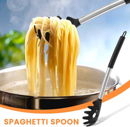 3PCS Spaghetti Spoon,Pasta Fork and Tong, for Spaghetti Noodle