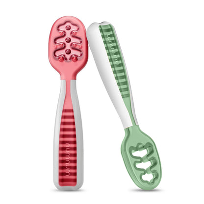 NumNum Baby Spoons Self Feeding 6 Months, 6-Pack Rainbow