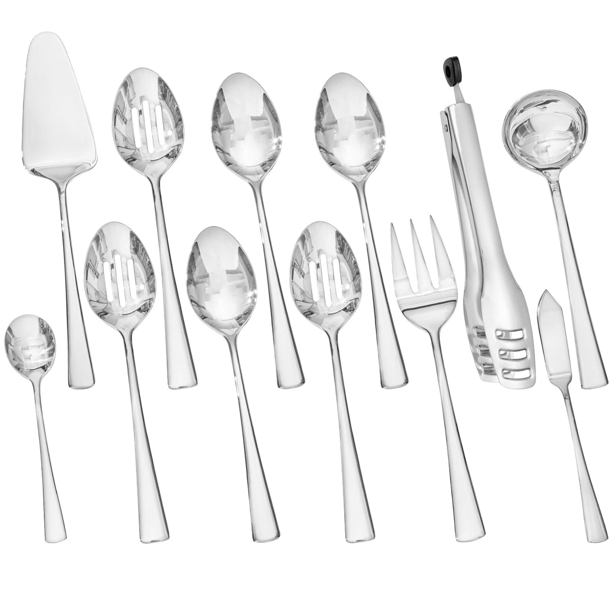 KINGSTONE 8 Piece 18/10 Serving Utensils Set, Stainless Steel Serving Set