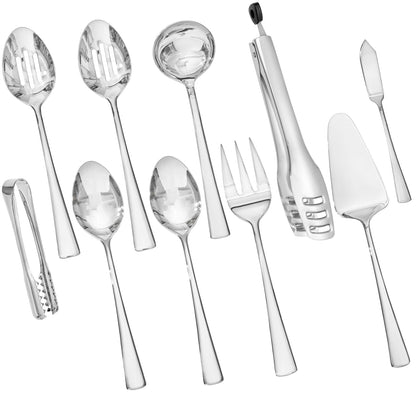 KINGSTONE 8 Piece 18/10 Serving Utensils Set, Stainless Steel Serving Set