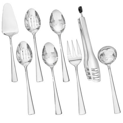 KINGSTONE 8 Piece 18/10 Serving Utensils Set, Stainless Steel Serving Set