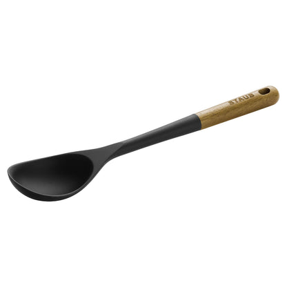 Staub Silicone with Wood Handle Cooking Utensil, Multi-function Spatula Spoon