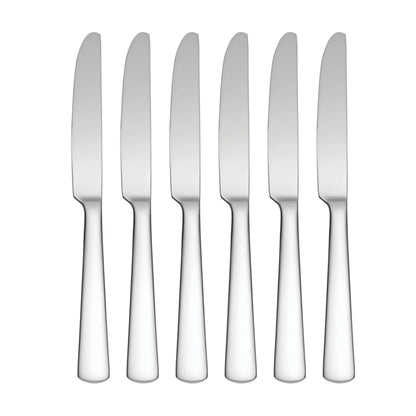 Oneida Aptitude Soup Spoons Silverware Set for 6, Flatware