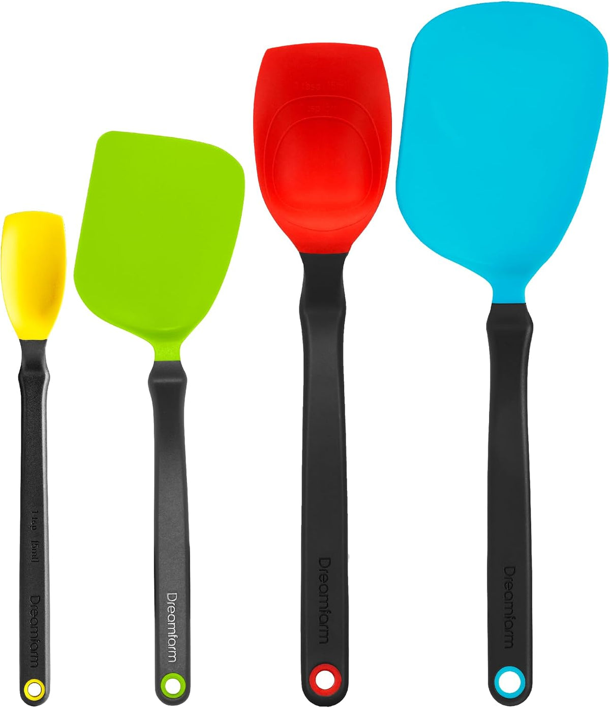 Dreamfarm Set of Essentials Silicone & Nylon Kitchen Utensils 4pc Set