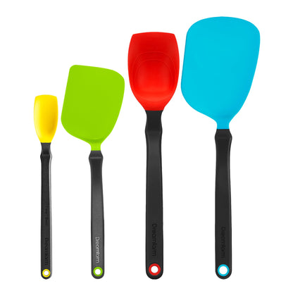 Dreamfarm Set of Essentials Silicone & Nylon Kitchen Utensils 4pc Set