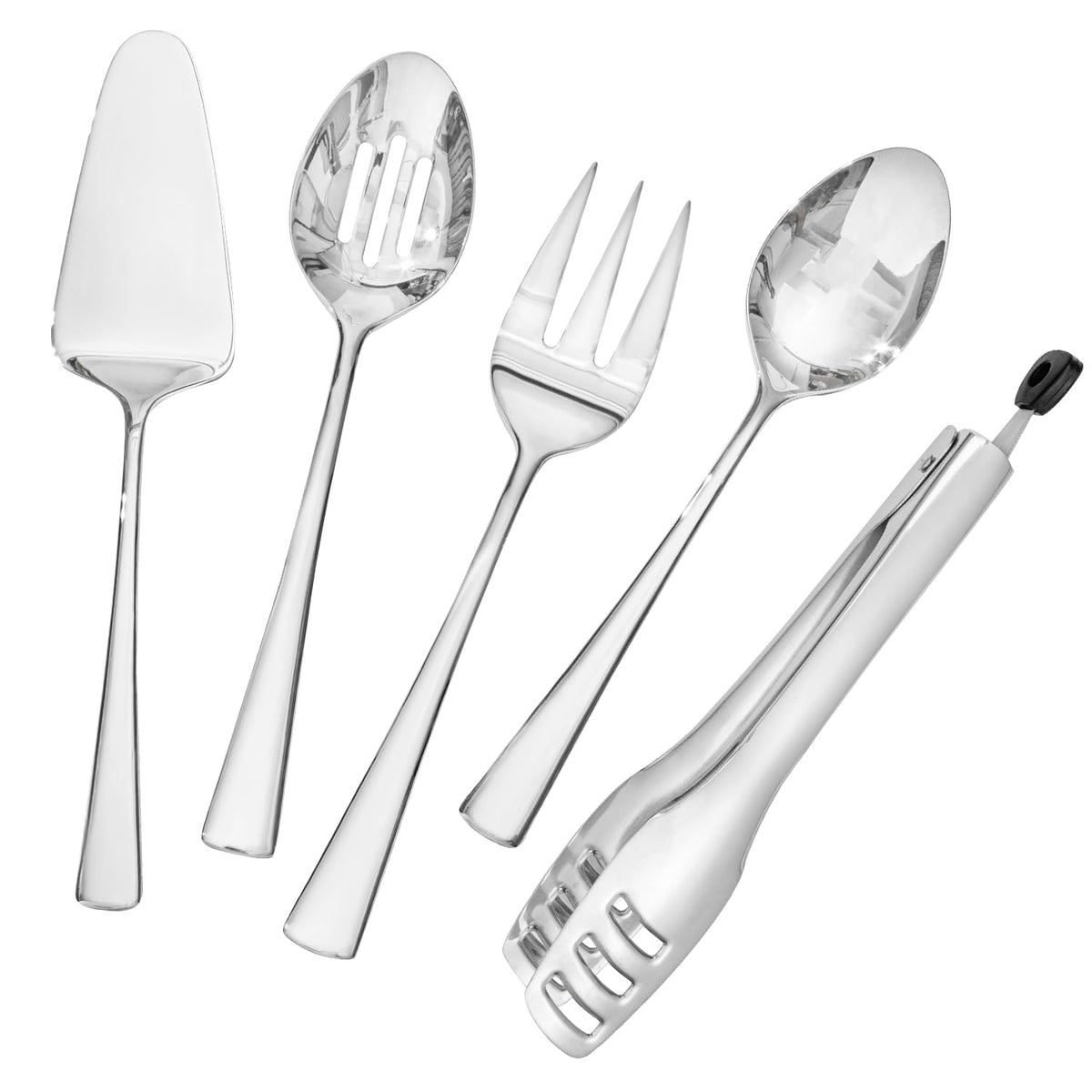 KINGSTONE 8 Piece 18/10 Serving Utensils Set, Stainless Steel Serving Set