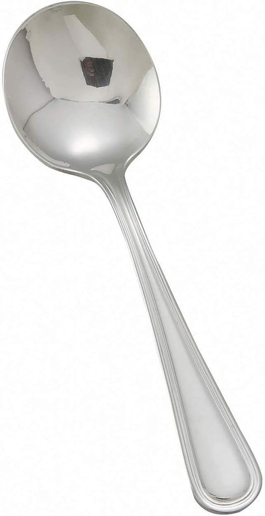 Winco 6 3/4" Stainless Steel Bouillon Spoon (Set of 12)