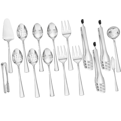 KINGSTONE 8 Piece 18/10 Serving Utensils Set, Stainless Steel Serving Set