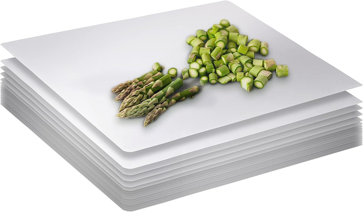 Crown Display 50 Count Premium Quality Disposable Cutting Boards ~10 Inch X 13.5 Inch Disposable Sheets For Kitchen And Commercial Use ~ Patent Pending ~ Recyclable Disposable Cutting Board Sheets