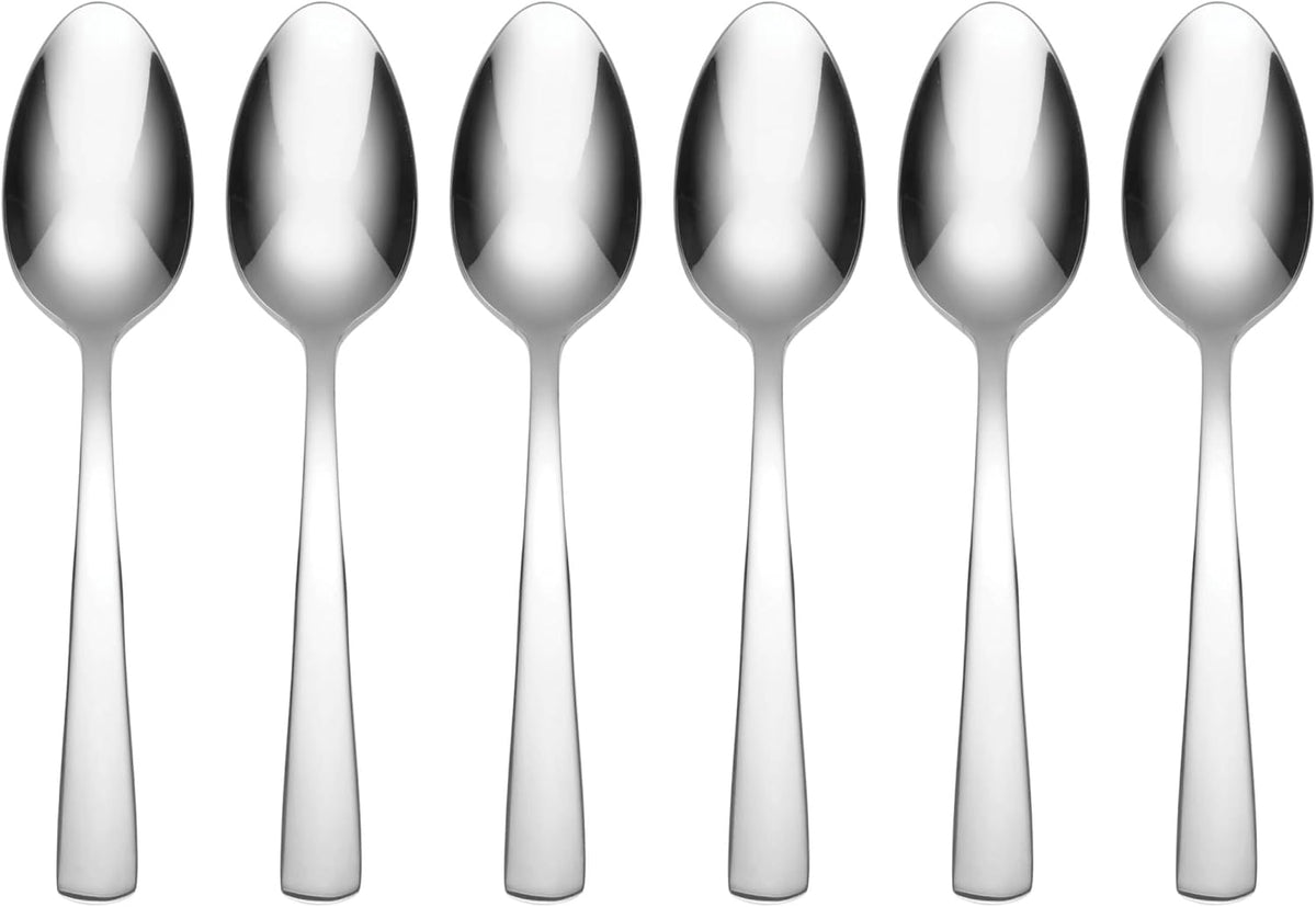 Oneida Aptitude Soup Spoons Silverware Set for 6, Flatware