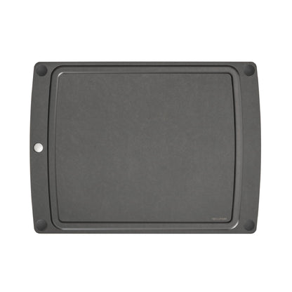 Epicurean All-In-One Cutting Board with Non-Slip Feet and Juice Groove, 17.5" × 13", Natural/Black