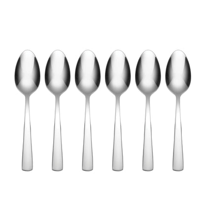 Oneida Aptitude Soup Spoons Silverware Set for 6, Flatware