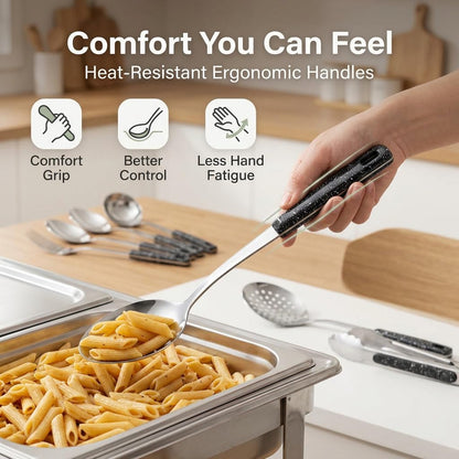 Stainless Steel Metal Serving Utensils Set