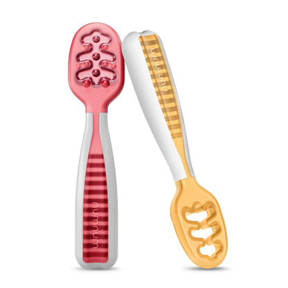 NumNum Baby Spoons Self Feeding 6 Months, 6-Pack Rainbow