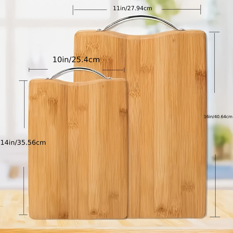 The Natural Bamboo Cutting Board Is An Indispensable Item In The Home Kitchen. It Is Moisture-proof, Mold-proof, Durable And Easy to Clean. It Is A Great Helper In The Kitchen for Cooking.
