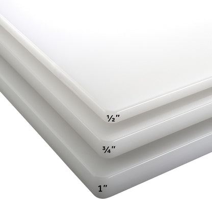 Winco Cutting Board, 18 by 24 by 1/2-Inch, White, 18" x 24"