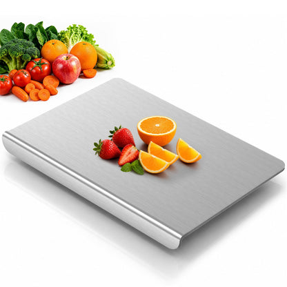 Titanium Cutting Boards for Kitchen, Non-Toxic Pure Titanium Chopping & Kneading Board with Cutting Mat, Dishwasher Safe for Meat, Fruit, Vegetables & Bread,20 * 16