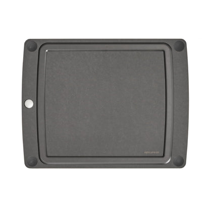 Epicurean All-In-One Cutting Board with Non-Slip Feet and Juice Groove, 17.5" × 13", Natural/Black