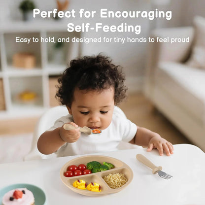 Eascrozn Toddler Utensils, 6 Pack Children Safe Forks and Spoons Set