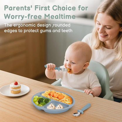 Eascrozn Toddler Utensils, 6 Pack Children Safe Forks and Spoons Set