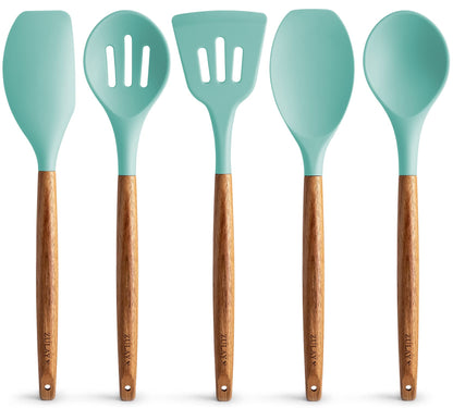 Zulay Kitchen 5 Piece Silicone Utensil Set