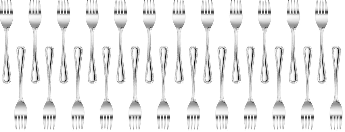 New Star Foodservice Bead Pattern 18/0 Stainless Steel Bouillon Spoon, 6.3-Inch, Set of 12, Commercial Grade