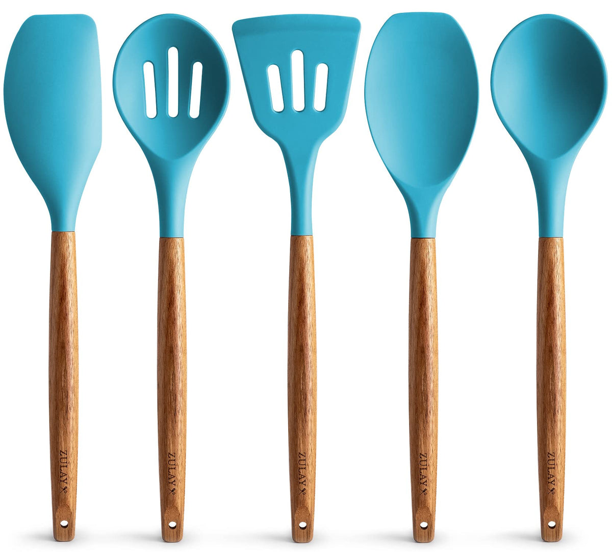 Zulay Kitchen 5 Piece Silicone Utensil Set