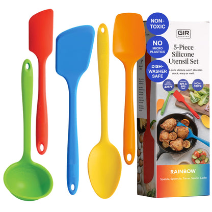 GIR: 5-Piece Silicone Essentials Kitchen Utensils Set – Royal Blue