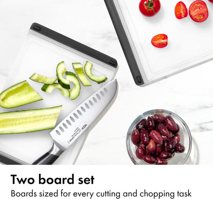 OXO Good Grips 2-Piece Plastic Cutting Board Set - Double-Sided
